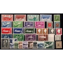 Island. Lot med blandede enkeltmærker. Postfrisk.